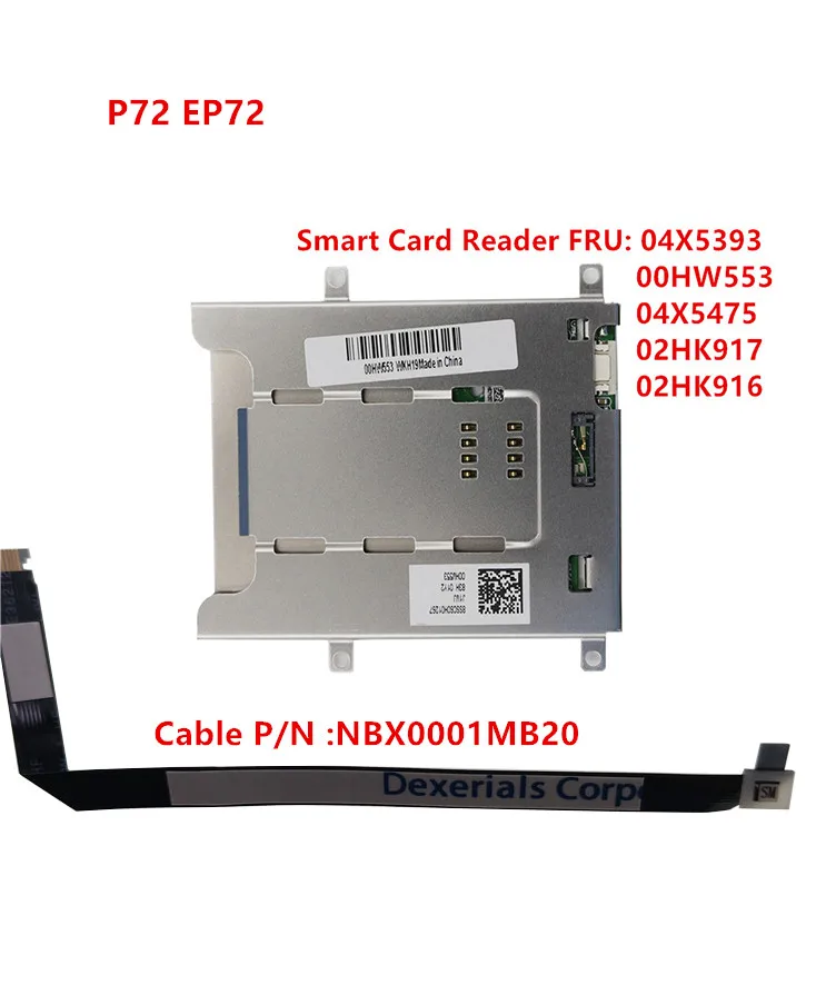 a set Кабель для чтения смарт-карт lenovo Thinkpad P72 EP720 04x5393 04X5475 00HW553 кабель NBX0001MB20 - Цвет: a set