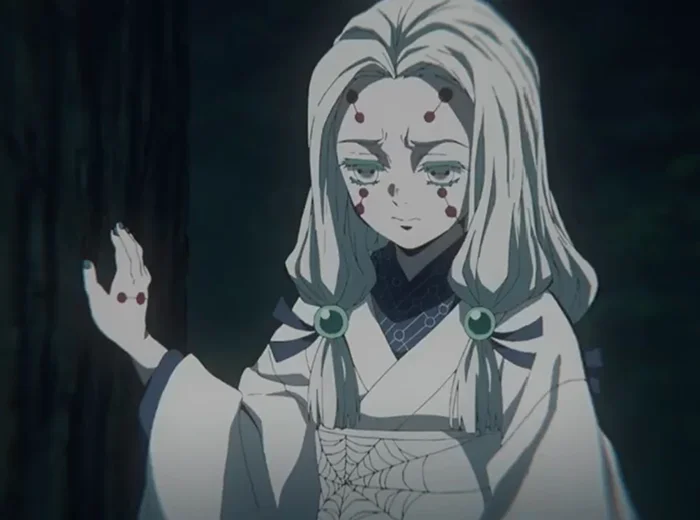 Аниме демон убийца Kimetsu no Yaiba паук холм Руи сестра призрак боевой костюм косплей Женский костюм на Хеллоуин Новинка
