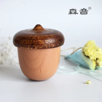 

Creative Gift Wooden Nut Christmas Decoration Tabletop Ornament Music Box Eight Tone Box Handicraft