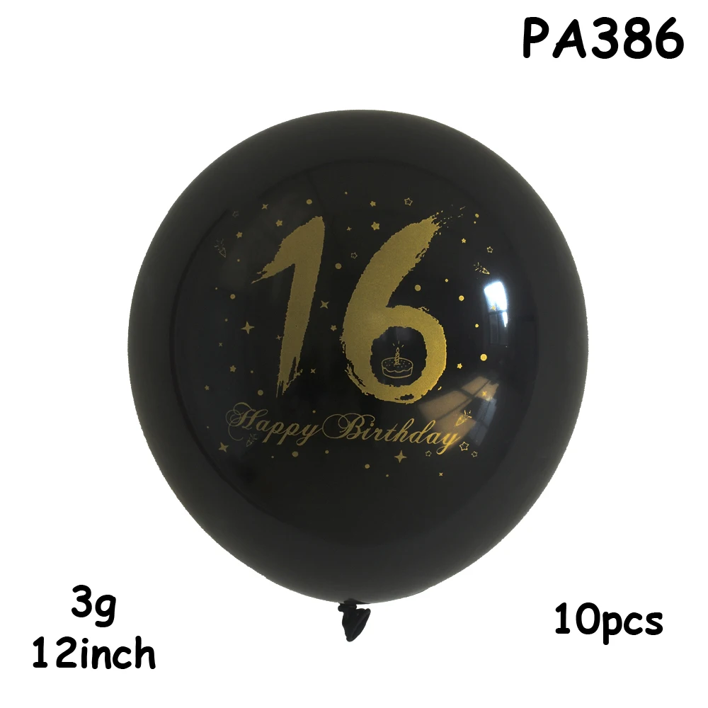 Черные воздушные шары для свадьбы вечеринки балоны сердца звезда Гелиевый шар украшения для дня рождения украшения для взрослых детей праздничные шары - Цвет: PA386