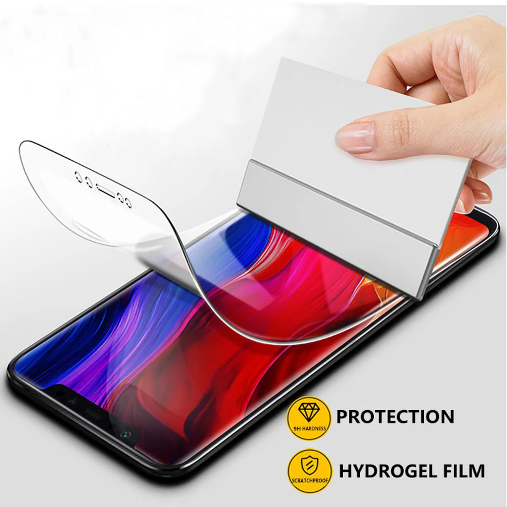 Screen Protector For Redmi K30 8 8A Film 6D Hydrogel Full Cover Xiaomi Mi Mix 3 4 9 Lite CC9 Note 10 Pro (Not Glass) | Мобильные