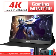 Przenośny monitor 15.6 calowy wyświetlacz 4K 3840X2160 monitor IPS LCD HDMI type-c monitor gamingowy wideo na PS4 przełącznik XBOX TV DVD Box