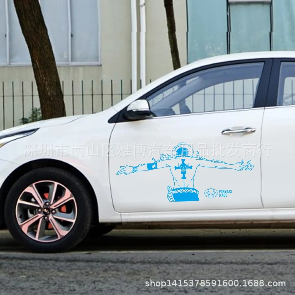 D-31 Одна деталь автомобиля Стикеры s царапин после Стекло Стикеры Прохладный декоративная соломинка шапка в виде персонажей из мультфильма навсегда Ace