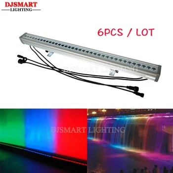 

6 units 1meter 36x3W RGB 3in1 LED Wall Washer Light Outdoor IP65 Led Bar Lighting