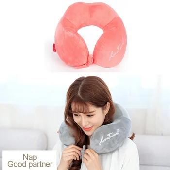 

Unisex U-shaped Pillow Soft Travel Neck Protective Pillow Plane Scientific Posture Correction Sleeping Memory Pillow 2020