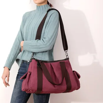 

Canvas Handbags Women Bags Casual Ladies Shoulder Hand Bags For Women 2020 Large Tote