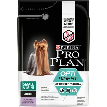 

Сухой корм Purina Pro Plan для взрослых собак мелких и карликовых пород с чувствительным пищеварением,индейка, 2,5 кг
