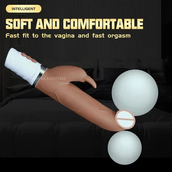 Telescopic Dildo Vibrator for Women Clit Stimulator Toy Adult Erotic Sex Machine Products Female Vagina Strapon Masturbator Tool 3