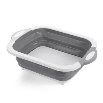 

Home Organizer Multifunctional Foldable Drain Basket Kitchen Chopping Blocks Sink Washing Dishes Fruit Storage Baskets