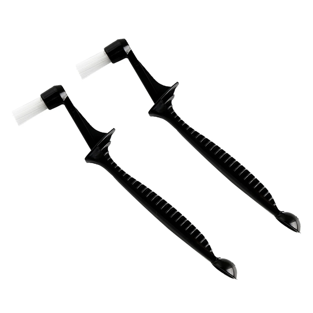 Pack of 2 Coffee Machine Cleaning Brush Espresso Brush Coffee Cleaning Tool with Spoon For Espresso Machine Group Head 