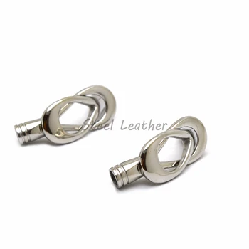 

Engrave Logo 10pcs/lot Hole: 5mm stainless Steel Magnetic clasp Accessories For Bracelet Jewelry Making DIY Handmade Connector