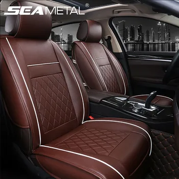 

Seametal Car Seat Covers Leather One Piece Car Seat Cushion Protector Breathable Four Seasons Automobiles Front Seat Cover 1pc
