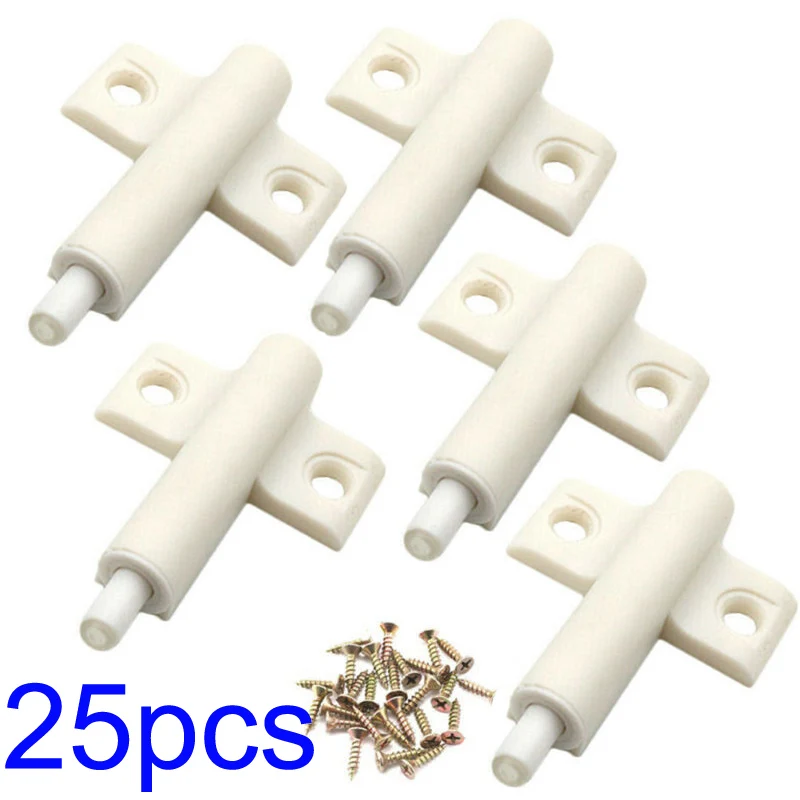 

25 X White Grey Damper Buffer Soft Close For Cabinet Cupboard Kitchen Door