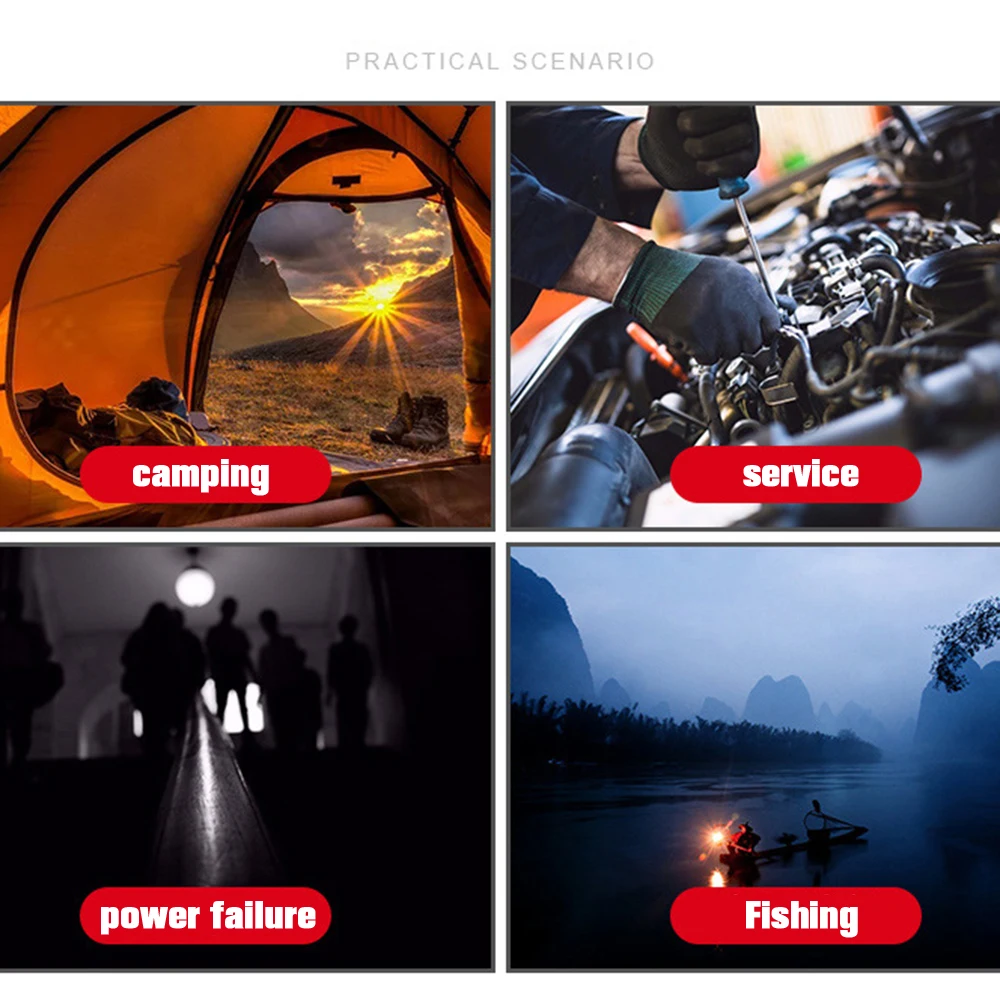Portable LED Emergency Flashlight 80LEDs 40W Safety Work Light Hanging Magnetic Car Inspection Repair Handleld Work Lamp led flashlight,led flashlights,led torch light