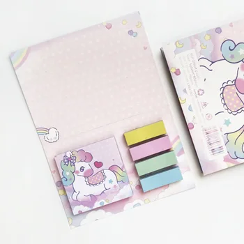 

Cartoon Dream Unicorn Memo pad Sticky Notes Cute N Times Stationery Label Notepad Bookmark Post school supplies
