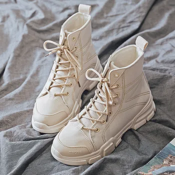 

women sneakers off white shoes high top sneakers canvas shoes 2018 new styl fall and winter Han edition shoes