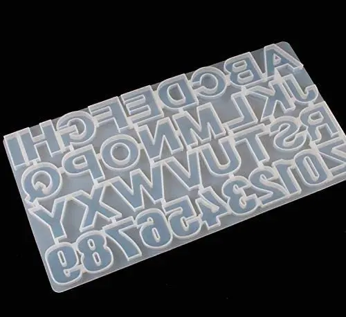 

DIY handmade crystal glue epoxy resin glue product whole board digital letter jewelry making decorative letter silicone mold