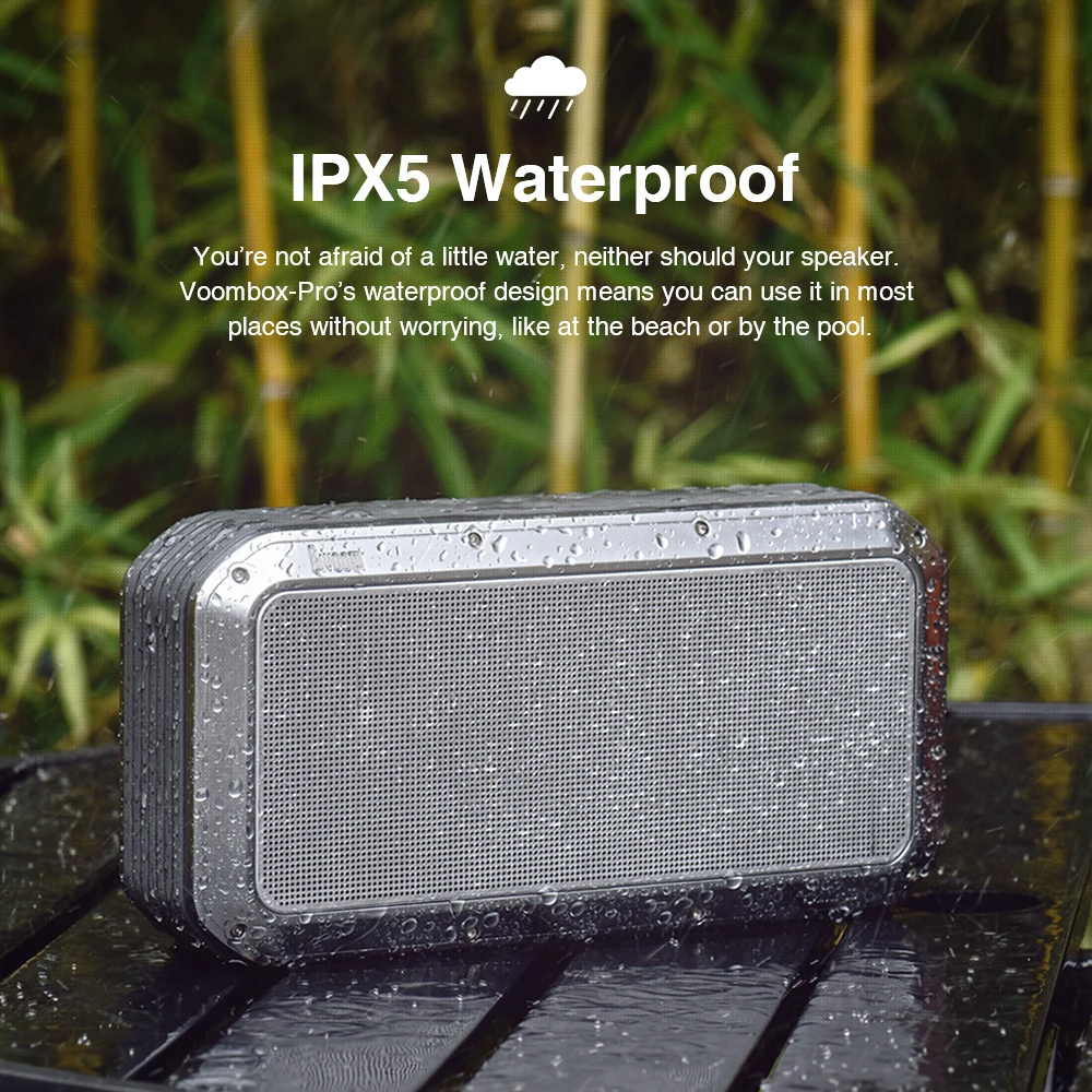 Портативный Bluetooth динамик Voombox Pro с выходом 40 Вт и зарядным устройством 10000 мАч