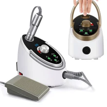 Набор сверл для ногтей 35000 об/мин 65 Вт электрическая машинка для дизайна ногтей инструменты для маникюра мельница резак пилка для ногтей Гель-лак для удаления резаков