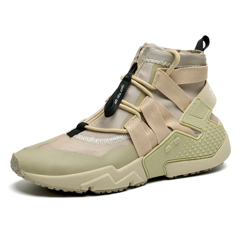 

2019 Spring and Autumn Men's Vulcanize Shoes Mesh High-top canvas summer air-permeable mens sneakers Shallow Yasilaiya