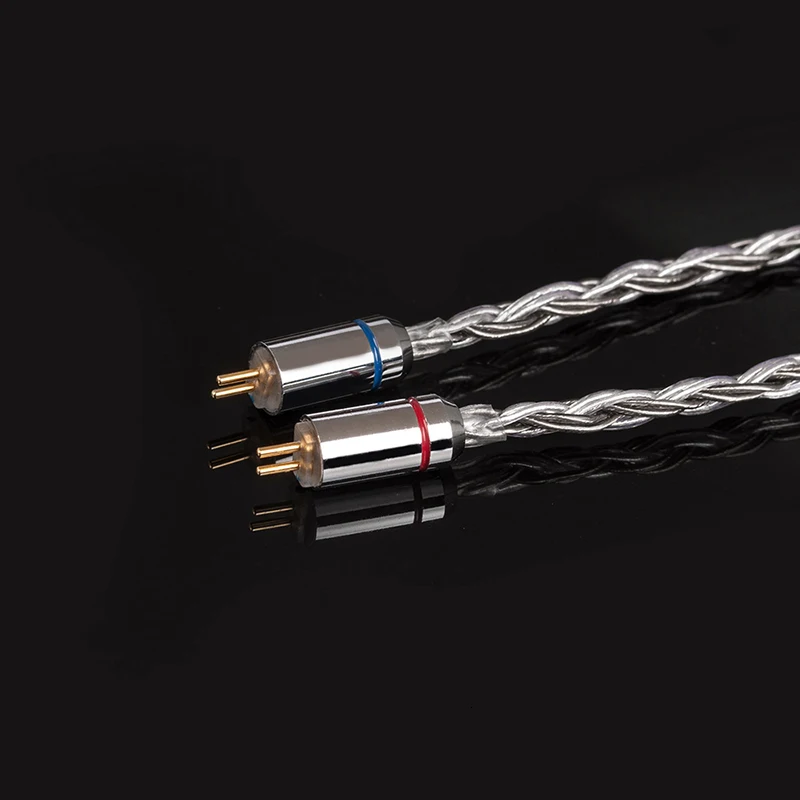 KBEAR 16 Core посеребренный балансный кабель 2,5/3,5/4,4 мм с MMCX/2pin/QDC разъем для ZS10 Pro AS10 ZSX ZSN C12 BL-03
