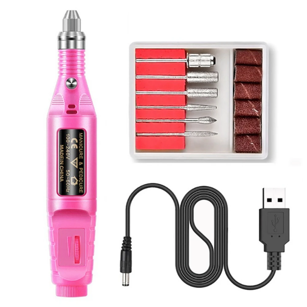 1 Set Starter Kit Nail Dryer Lamp Matte Nail Foils Nail Art Design Nail File Point Drill Pen Kit Nail Art Set