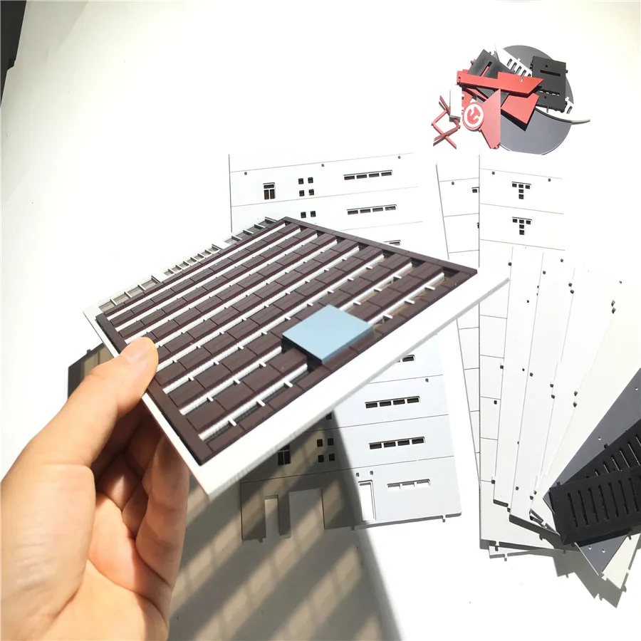 architecture model building ho train layout06_副本