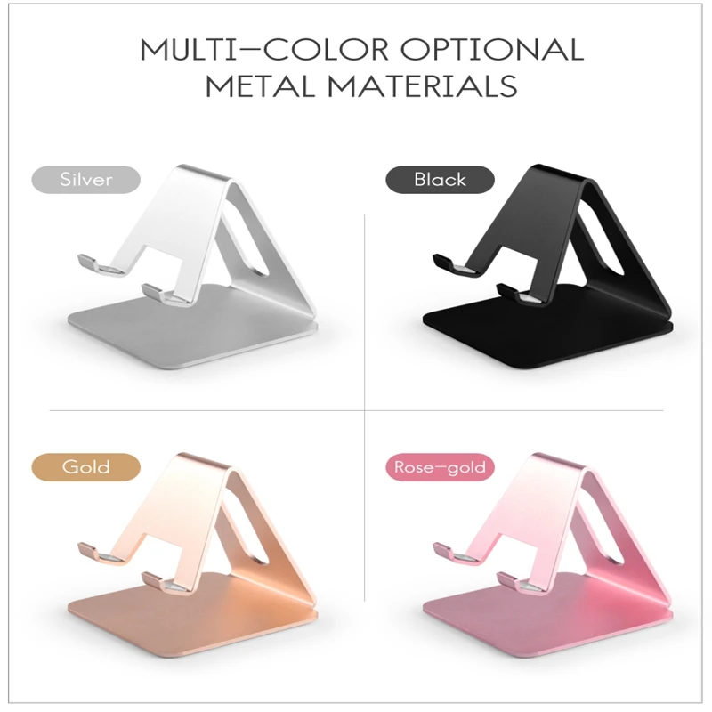 Universal Metal Phone Holder Stand For Samsung S10 5G S8 S9 S10 plus Ipad Desk Holder For iphone 6 7 8 plus huawei p30 p20 nova5