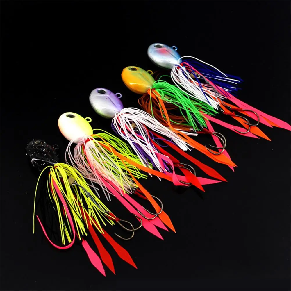 

80g Fishing Lure Double Fishhooks Fishing Hook Silicone Octopus Bighead Fake Lure Artificial Bait Simulation Lure Fishing Tackle