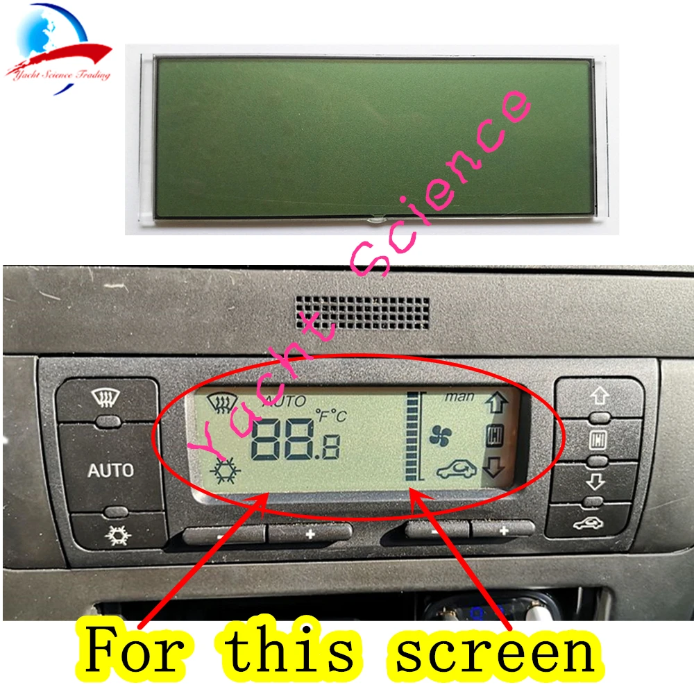 LCD CLIMA CONTROL DISPLAY REPLACEMENT PANEL FOR SEAT LEON TOLEDO A/C CLIMATRONIC