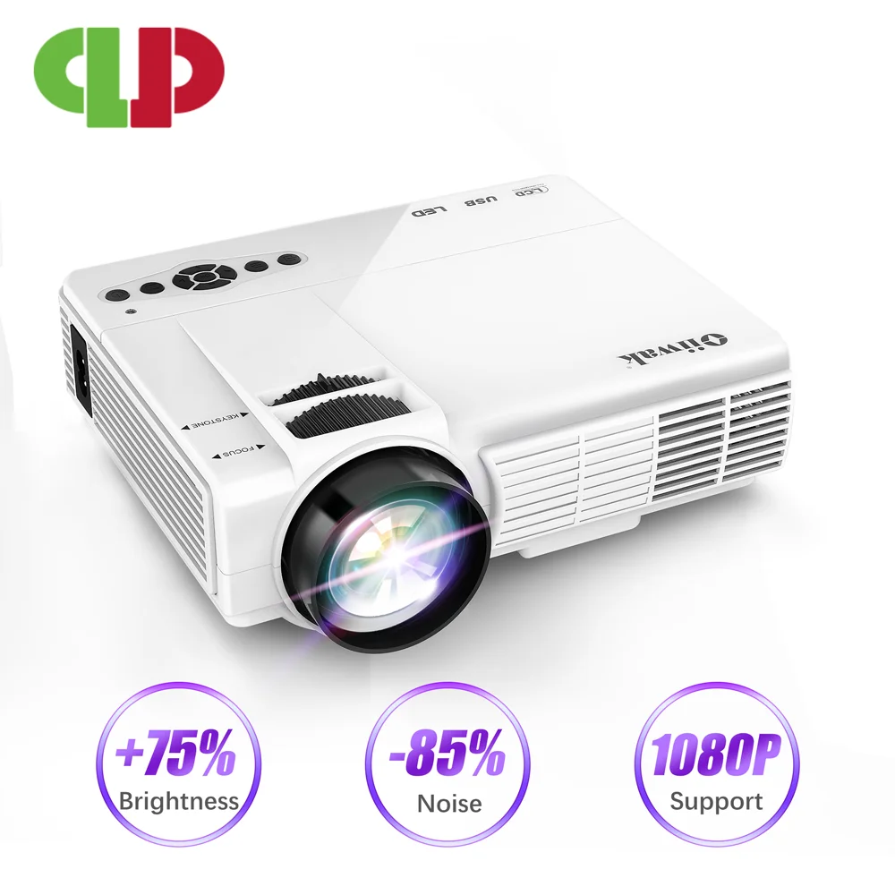 Günstige LEISTUNGSSTARKE Q5 LED Projektor 720P Full HD Mini Projektor 800*600 Wireless Sync Display mit Telefon Wifi proyector 4k Heimkino