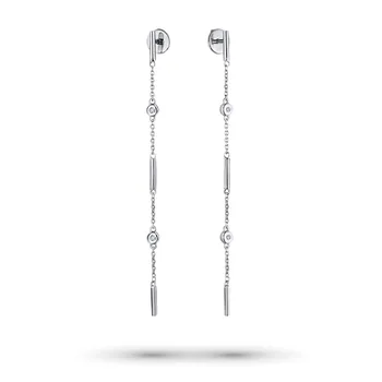 

Pusety of white gold with diamonds e0901ps07200102