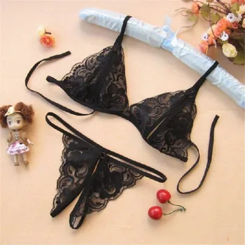 

Transparent Baby Doll Exotic Apparel Babydoll Lingerie Women Sexy Bra + T Pants Sexy Costumes Erotic Underwear