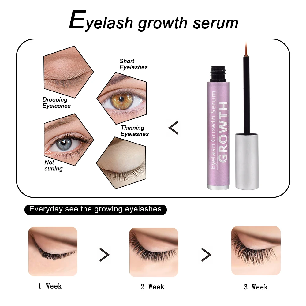4 Types Natural Essence Dye Eyelash Growth Lifting Treatment Effectively Lash Serum Thick Quick Lash Enhancement Kit TSLM2