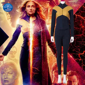 

New hot X-men: Dark Phoenix cos tight clothes Halloween cosplay performance women's Halloween costumes
