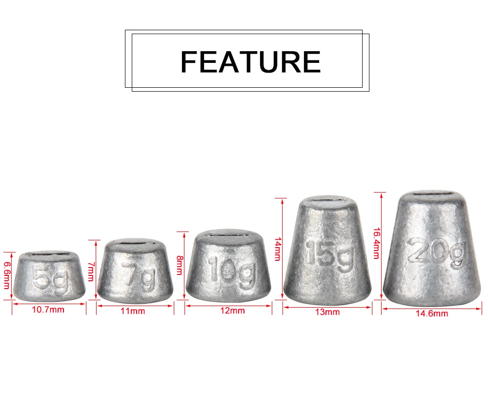 Lead Sinkers Weights  (2)