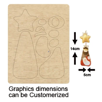 

Star and Mushroom Man Earrings Cutting Dies New Die Cut &Wooden Dies Suitable for Common Die Cutting Machines on the Market