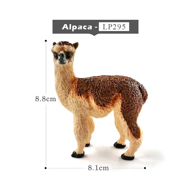Koala Wolf Deer Leopard Alpaca Antelope Monkey animal model figurines home decor miniature fairy garden decoration accessories Alpaca