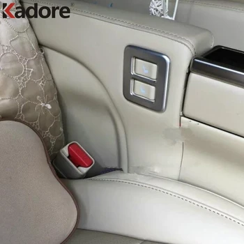 

For Toyota Alphard Vellfire 2016 2017 2018 2019 ABS Matte Rear Seat Head Adjustment Knob Button Switch Trims Accessories Frame
