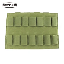 Тактический чехол для дробовика патронов Molle 14 Круглый 12GA патронов ружье патрон мягкий держатель для охоты