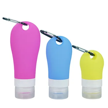 

1 Set Silicone Shower Gel Bottles Containers Toiletry Bottles Refillable Shampoo Container Liquid Bottle for Home Travel (Random
