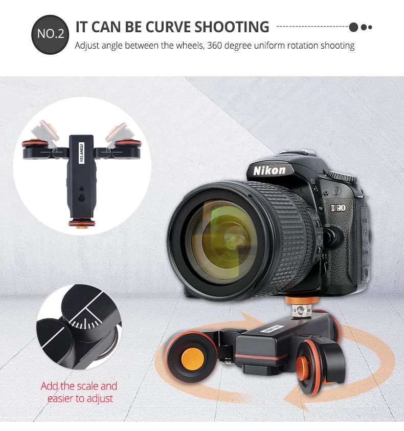 slider para canon nikon sony dslr iphone12 13 xiaomi yelangu l4x