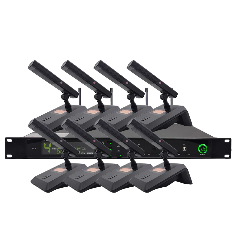 Professional Audio Video Wireless Digital Conference System HSD-FT800  Room Sound  for 8 people