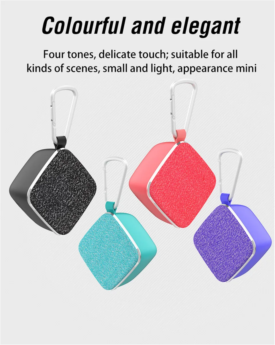 OneDer V15 bluetooth динамик 5 Вт 500 мАч TF Mico карта ABS ткани портативный TWS громкоговоритель функция громкой связи беспроводной