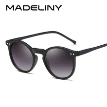 MADELINY брендовая Дизайнерская обувь в форме эллипса несколько цветов светоотражающие солнцезащитные очки для женщин Винтаж Замочная скважина зеркальные очки UV400 MA019