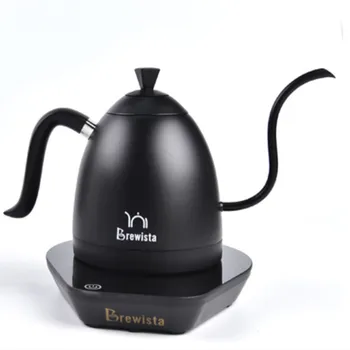 

1 pc black/white collected Brewista Artisan constant temperature 600ml gooseneck variale temperature control kettle coffee pot