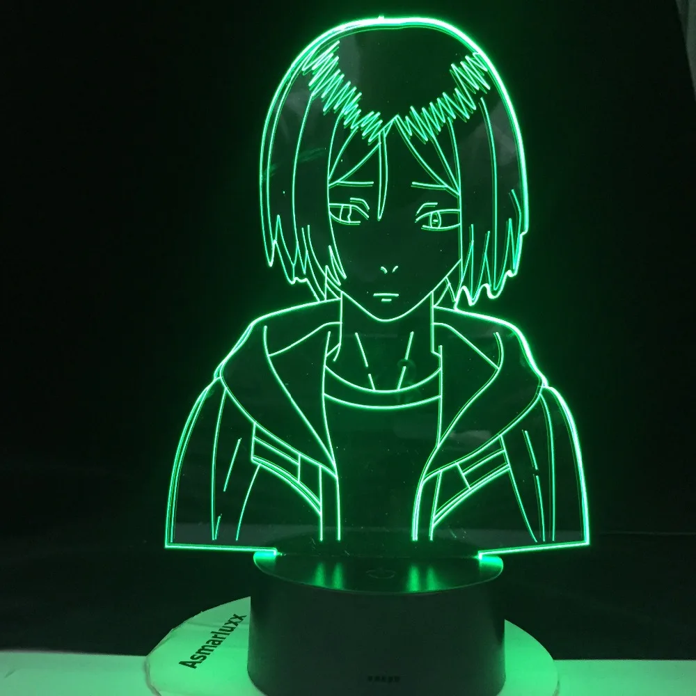Кошма Kozume Kenma волейбол девочка рисунок 3d Led 7 Цвета ночной Светильник для детей