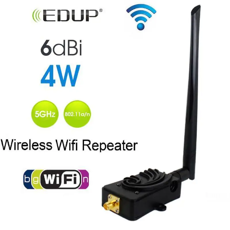 EDUP AB011 беспроводной WiFi ретранслятор Wifi удлинитель 4 Вт 5 ГГц усилитель Wifi 802.11N/B/G усилитель WiFi Repeteur точка доступа