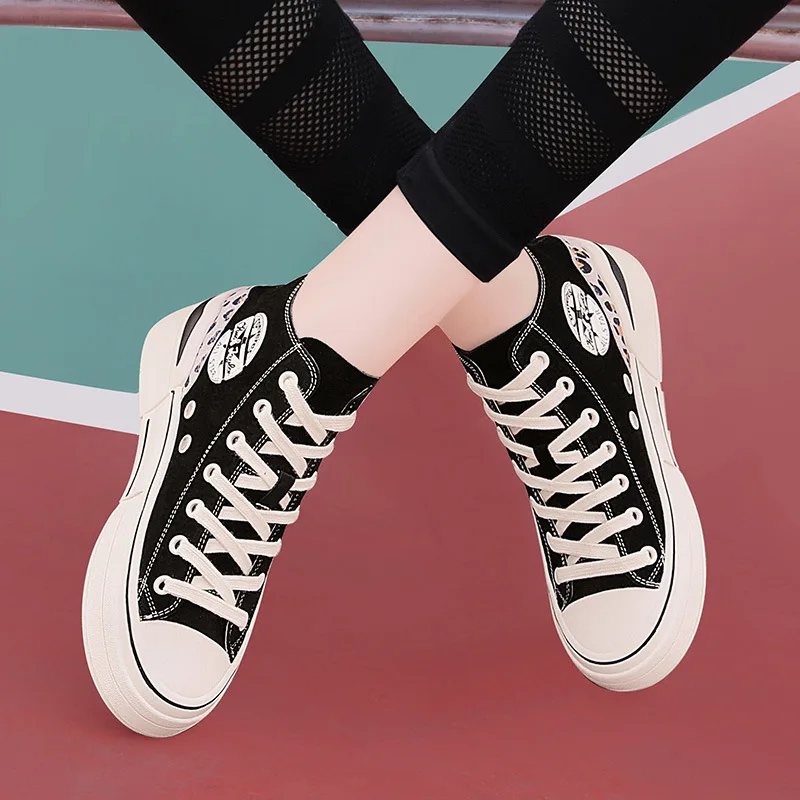 

Split Cowhide Waterproof Platform WOMEN'S Shoes round-Toe Thick Bottomed Low-top Shoes Lace-up Casual Sports Shoes Centennial 20