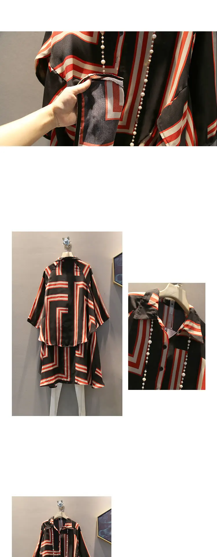 Tvvovviny Tide/рубашка в клетку с асимметричным узором, женская одежда 2019, плюс размер, Тонкая блузка, отложной воротник, подходит для осени F636